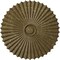 Ekena Millwork Shakuras Ceiling Medallion (For Canopies up to 5 3/4"), 33 7/8"OD x 2"P, Mississippi Mud Crackle CM34SHMMC - alternate 1